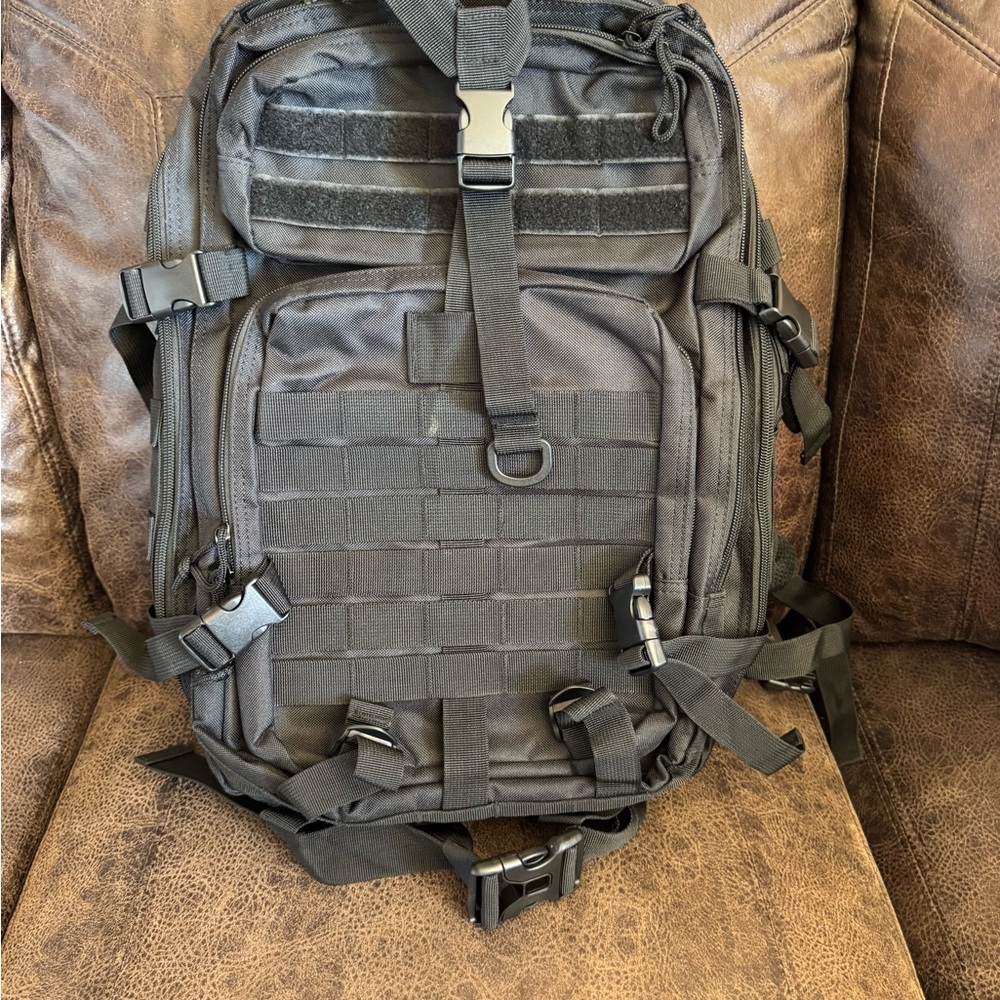 Tactical Black Backpack For Men - image 1